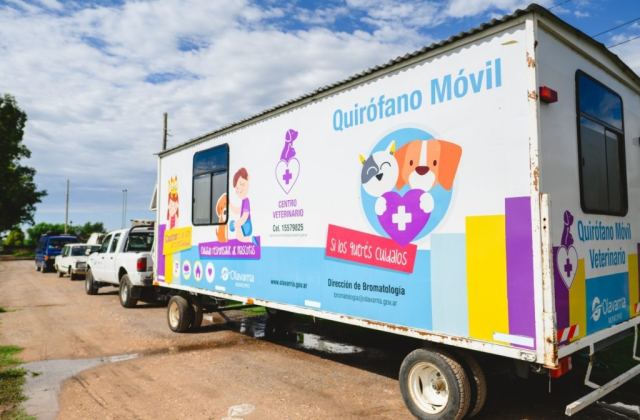 Continúan las tareas de reparación en el Quirófano Veterinario Móvil